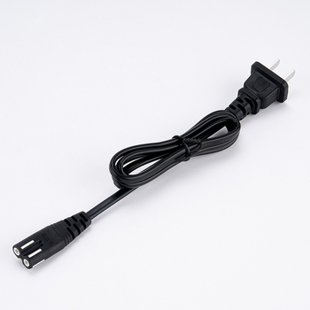 Barošanas kabelis ar figure-8 kontūru, PVC korpuss, CCC sertifikāts, divvads, piemērots printeriem un skaļruņiem