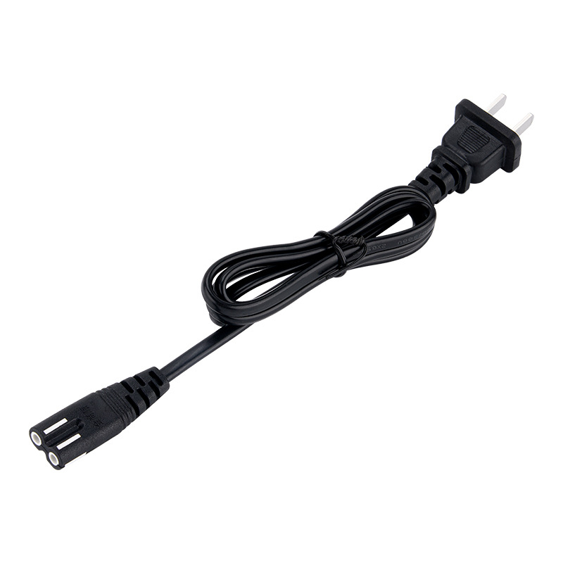 Barošanas kabelis ar figure-8 kontūru, PVC korpuss, CCC sertifikāts, divvads, piemērots printeriem un skaļruņiem