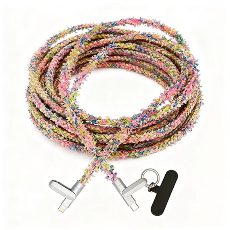 Kabel za punjenje s privjeskom USB/Lightning/Type-C, 65W PD brzo punjenje, bakreno jezgro