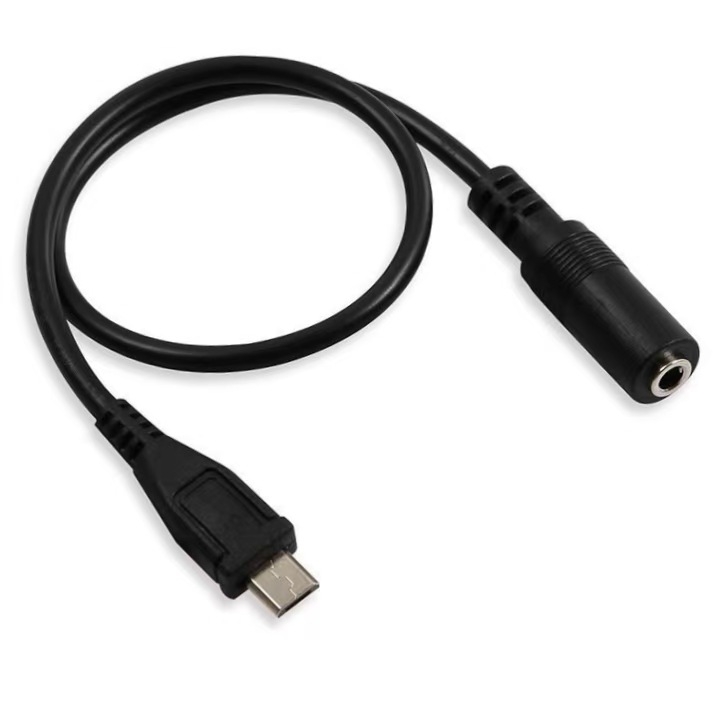 Audio kabel 3,5 mm na Micro-B adapter, Micro USB na 3,5 mm ženski konverter, bakreni vodovi, niklani premaz, model hzw2387