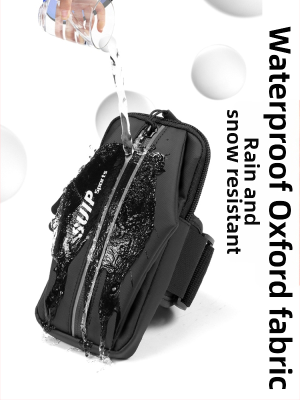 Unisex sportinė rankos krepšys mobiliajam telefonui – Oxford audinys, kvėpuojantis, atsparus vandeniui, lauko sportui