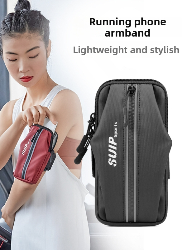 Unisex sportinė rankos krepšys mobiliajam telefonui – Oxford audinys, kvėpuojantis, atsparus vandeniui, lauko sportui