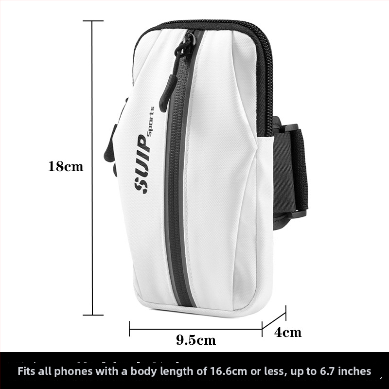 Unisex sportinė rankos krepšys mobiliajam telefonui – Oxford audinys, kvėpuojantis, atsparus vandeniui, lauko sportui