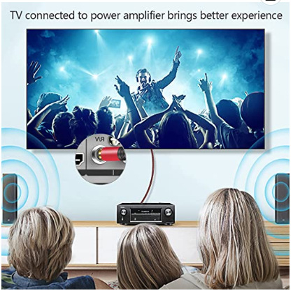 RCA muški–muški Lotus kabel za AV audio/video, koaksijalni kabel za projektor i televizor, kabel za subwoofer i zvučnike