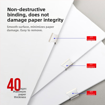 Deli 8592 kovový rohový klip, sada 50 kusov