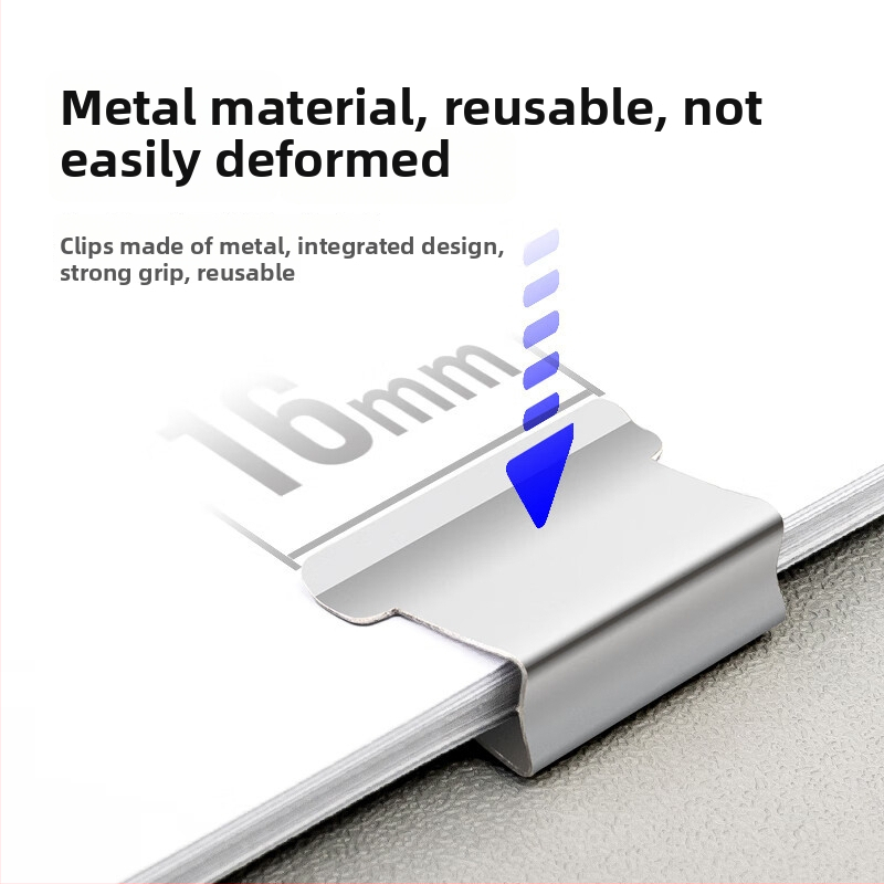 Deli 8592 kovový rohový klip, sada 50 kusov