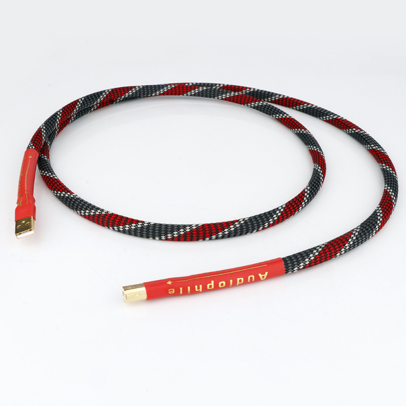 USB dátový kábel pre audio DAC dekodér - X407USB (Model X407USB, Pozlátené, OFC jadro, PVC izolácia, Pre dekodér)