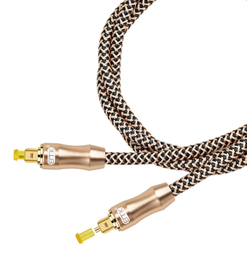 Cablu audio din fibră optică SPDIF digital, cu placare aur, OEM, pentru periferice PC