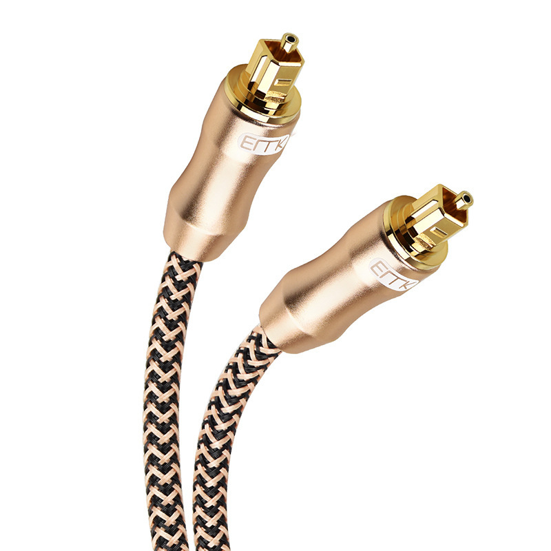 Cablu audio din fibră optică SPDIF digital, cu placare aur, OEM, pentru periferice PC