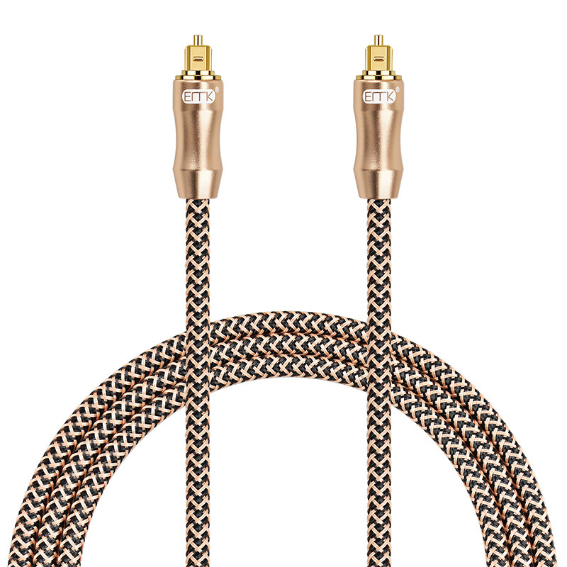 Cablu audio din fibră optică SPDIF digital, cu placare aur, OEM, pentru periferice PC