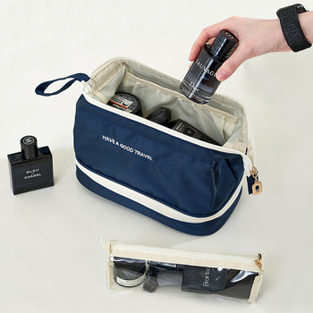 TRAVEL RABBIT Чанта за тоалетни принадлежности – мокро/сухо разделение, водоустойчива и против замърсяване, кубообразна форма, Oxford плат, модел Rab-010