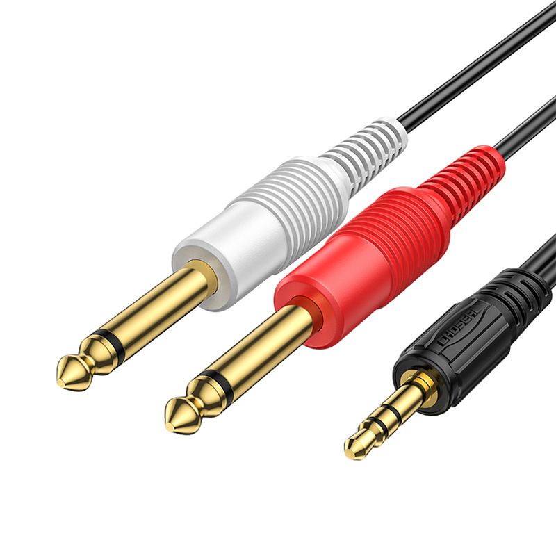 Choseal/Akihabara Q3201 Audio kabel 3,5 mm na 6,5 mm, zlatni konektori, jezgro od rafinirane bakra, UL certificiran, za digitalne uređaje