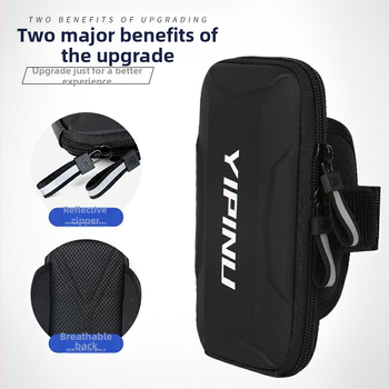 Telefono apyrankė bėgimui, PU medžiaga, nailoninė įdaila, vandeniui atspari, kvėpuojanti, naktiniai atšvaitai