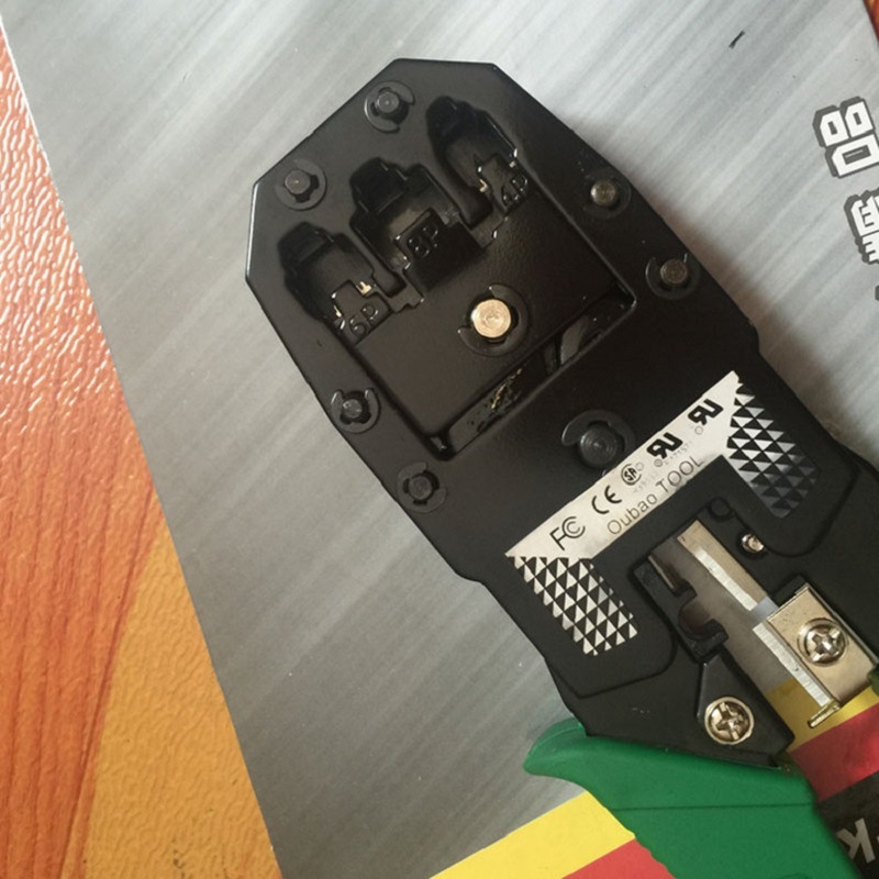 RJ45 tīkla vadu pincetes — trīsfunkcionālas, ar vadu griešanu un izolācijas noņemšanu