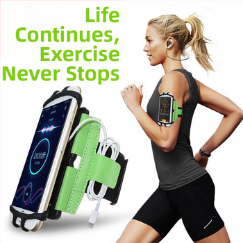 Išorinė sporto rankinė – universalus, besisukantis rankos dirželis, Lycra-silikono medžiaga, logotipas spausdintas, pritaikomas privatūs ženklai (Rongcan)