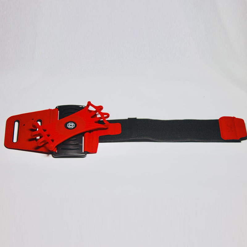 Išorinė sporto rankinė – universalus, besisukantis rankos dirželis, Lycra-silikono medžiaga, logotipas spausdintas, pritaikomas privatūs ženklai (Rongcan)