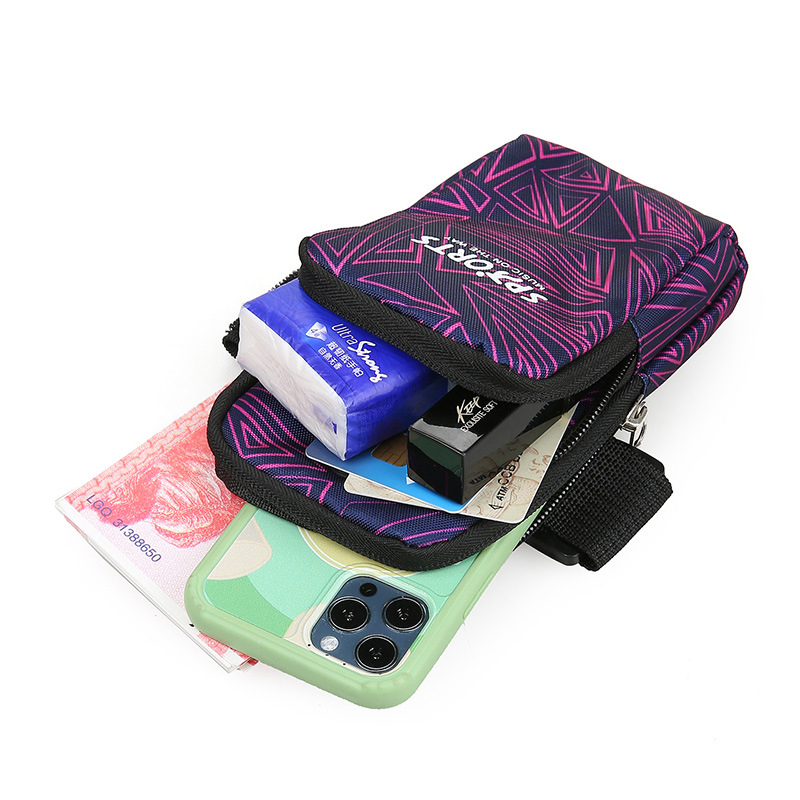 Telefono apyrankė bėgimui – nailonas, universalus, lauko sportas, gatvės stilius, raidžių raštas