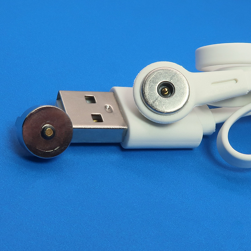 Magnetični kabel za punjenje s okruglim magnetskim konektorom, 5V2A, bakrena izolacija, 1 vodič, za elektroničke uređaje