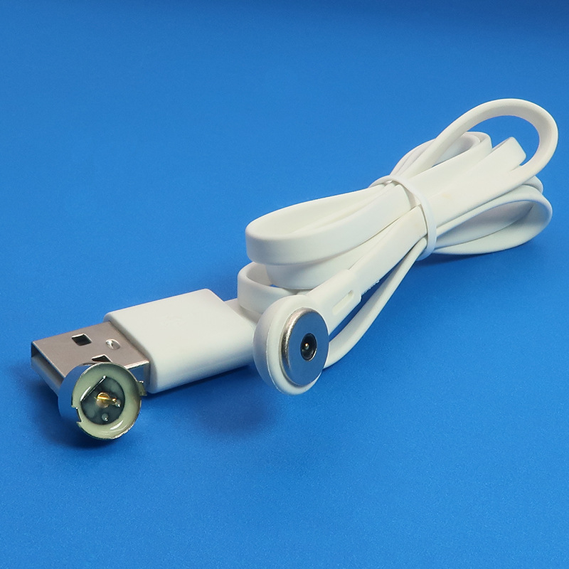 Magnetični kabel za punjenje s okruglim magnetskim konektorom, 5V2A, bakrena izolacija, 1 vodič, za elektroničke uređaje