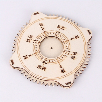 Kit DIY Busolă din lemn pentru copii 7–14 ani — fără energie electrică, jucărie educativă de fizică