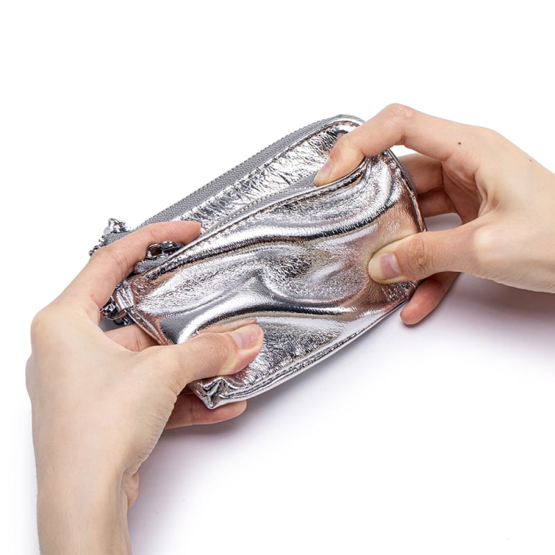 Ženski novčanik za kovance od prave kože, koža prvog sloja, poliester podstava, za pohranu