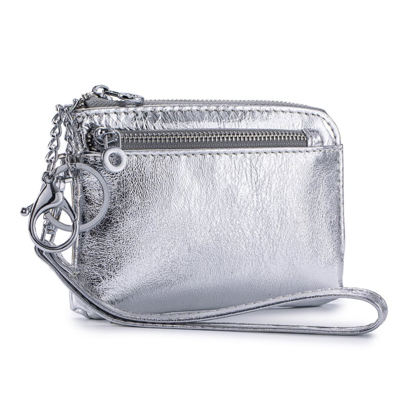 Ženski novčanik za kovance od prave kože, koža prvog sloja, poliester podstava, za pohranu