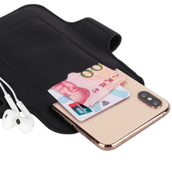 Rankos krepšys sportui lauke, ultralengvas, suderinamas su Apple ir Huawei telefonais, nailono-Lycra medžiaga