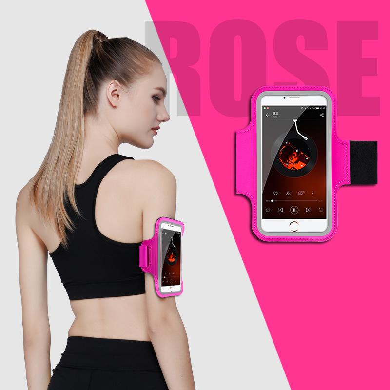 Rankos krepšys sportui lauke, ultralengvas, suderinamas su Apple ir Huawei telefonais, nailono-Lycra medžiaga