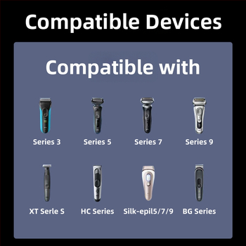 Braun skuvekļa uzlādes kabelis Type-C konverteris, saderīgs ar XT/HC/BG sērijām