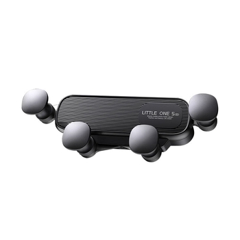 Suport pentru telefon auto - prindere pe ventilarea aerului, Snap-On, montaj prin gravitație, rotire 360°, compatibil universal, personalizabil