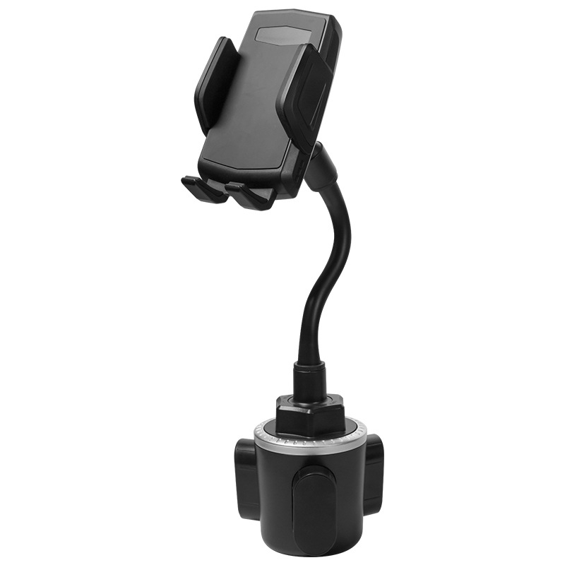 Suport auto pentru telefon cu furtun flexibil și unghi reglabil, model A080+X905, din plastic, potrivit pentru suportul de pahare și telefon