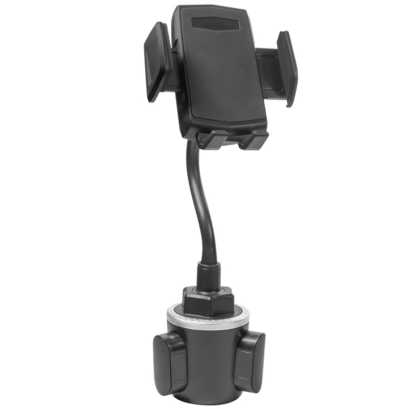 Suport auto pentru telefon cu furtun flexibil și unghi reglabil, model A080+X905, din plastic, potrivit pentru suportul de pahare și telefon