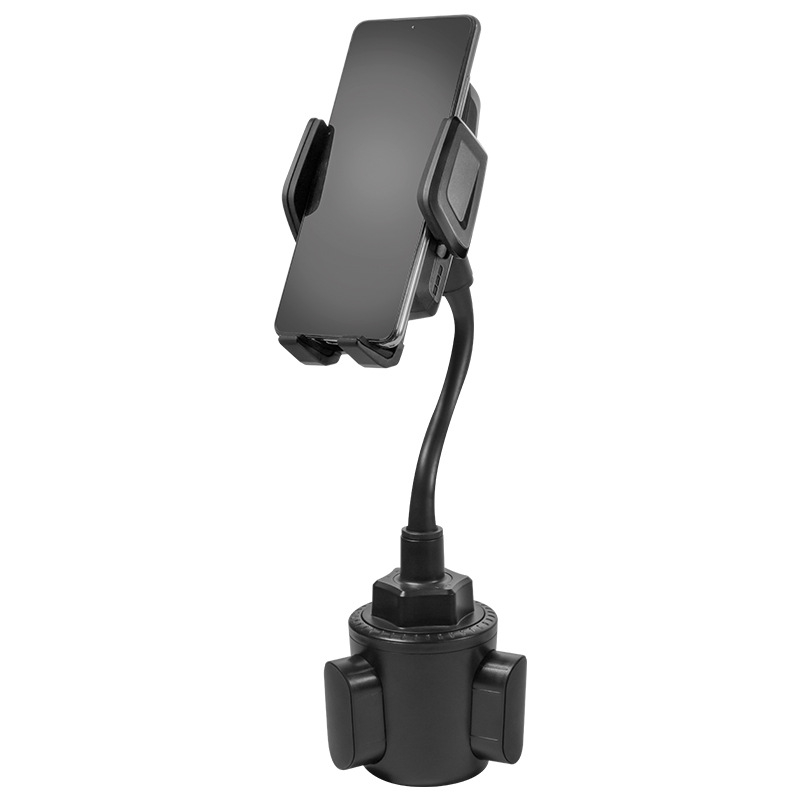 Suport auto pentru telefon cu furtun flexibil și unghi reglabil, model A080+X905, din plastic, potrivit pentru suportul de pahare și telefon