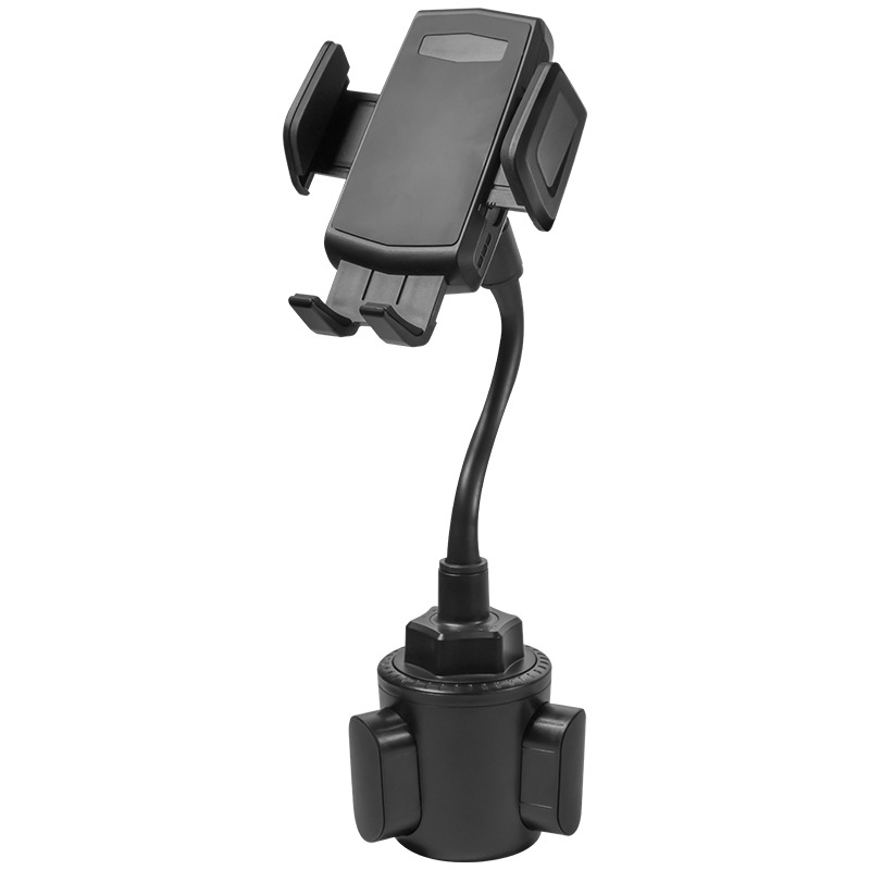 Suport auto pentru telefon cu furtun flexibil și unghi reglabil, model A080+X905, din plastic, potrivit pentru suportul de pahare și telefon