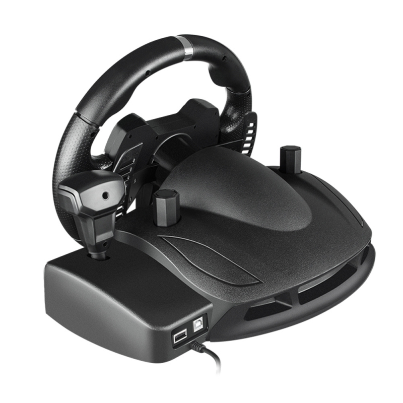 AP7 Lenktynių vairas 270° USB – suderinamas su Switch, PS4, Xbox Series, Xbox One, PS3, PC, Android, ABS medžiaga, reguliuojamas jautrumas