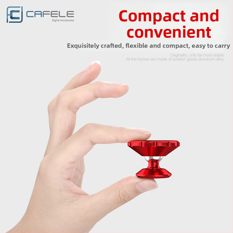 Cafel suport magnetic pentru telefon în mașină, montaj adeziv pe gură de ventilație a bordului, metalic, pentru consola centrală