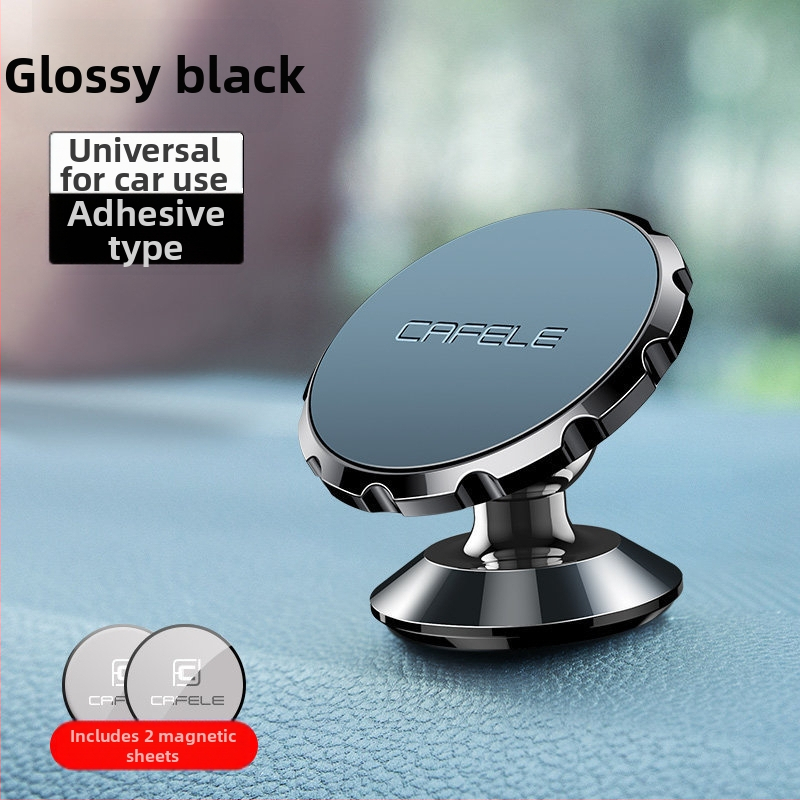Cafel suport magnetic pentru telefon în mașină, montaj adeziv pe gură de ventilație a bordului, metalic, pentru consola centrală