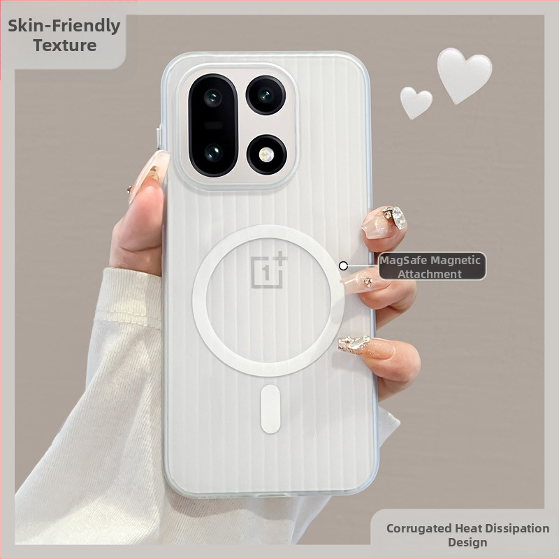 OnePlus 15 aizsargkorpuss — matēts PC materiāls, magnētiskais piestiprinājums, vienkāršs un elegantais dizains