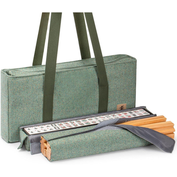 Tri torbe od poliester materijala za putovanja: Mahjong torba, kozmetička torbica i torba za higijenske potrepštine - prijenosna, višestruka upotreba