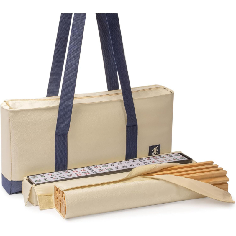 Tri torbe od poliester materijala za putovanja: Mahjong torba, kozmetička torbica i torba za higijenske potrepštine - prijenosna, višestruka upotreba