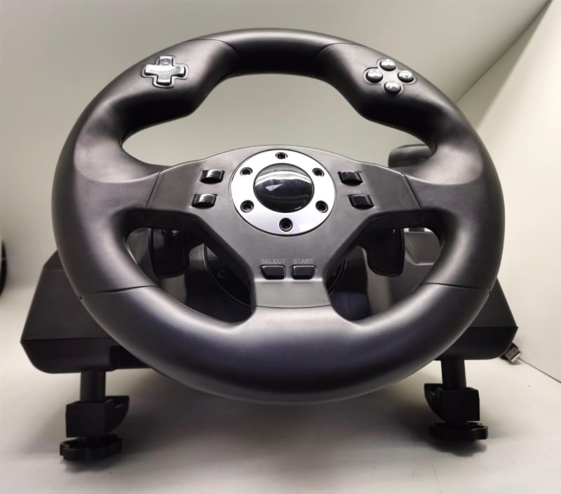 Lenktynių žaidimų vairas PC, USB sąsaja, modelis FT39C1, suderinamas su PS3/PC D-INPUT/X-INPUT