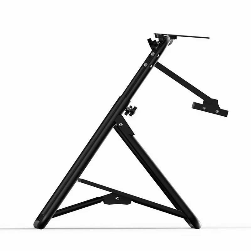 Podstavec na volant na hry, skladateľná železná konštrukcia, kompatibilný s G27, G29, GT500, T300RS, V9, V900; hmotnosť 8,4 kg