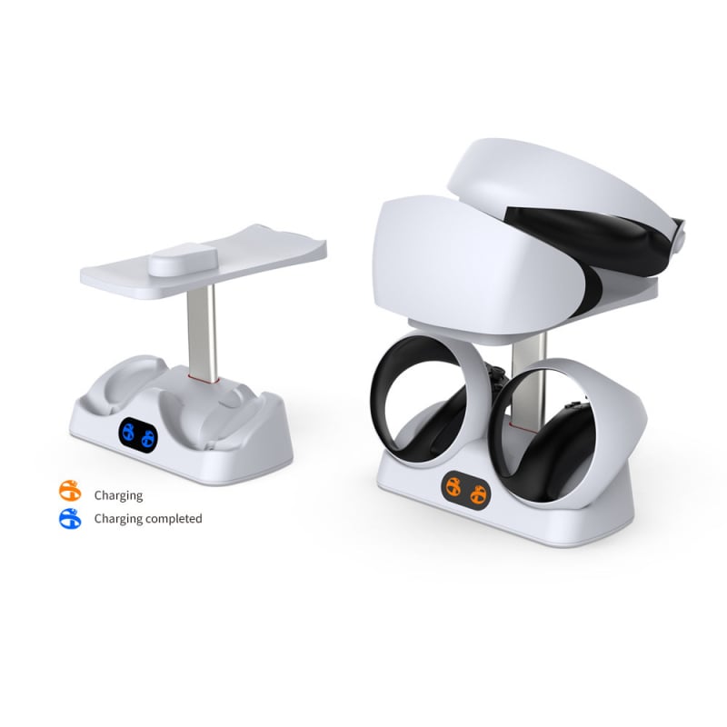 HONCAM PS VR2 Punjačka Baza s LED Indikatorom i Držačem za Naočale – USB-C Sučelje, Kompatibilno s PS VR2, OEM Prilagodba, Izdanje 2023