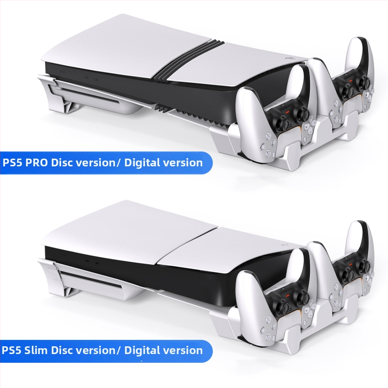 STARTRC GAMES Chladiaca a nabíjacia základňa pre PS5 Pro/Slim s plochým stojanom, ABS