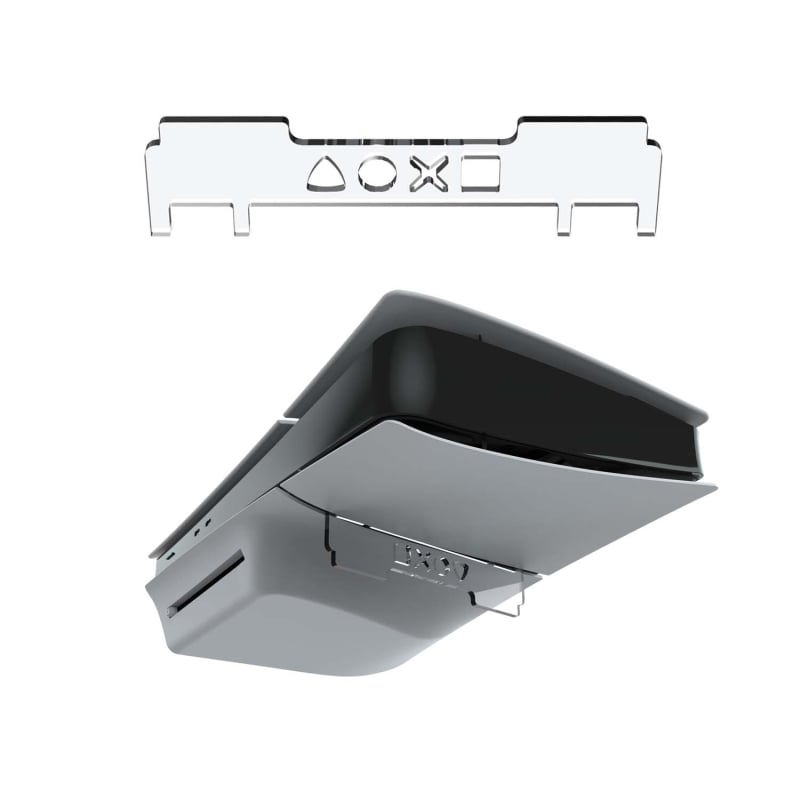 PS5 Slim horizontalni držač za pohranu - akrilna baza, model ps-002, kompatibilan s PS5 Slim