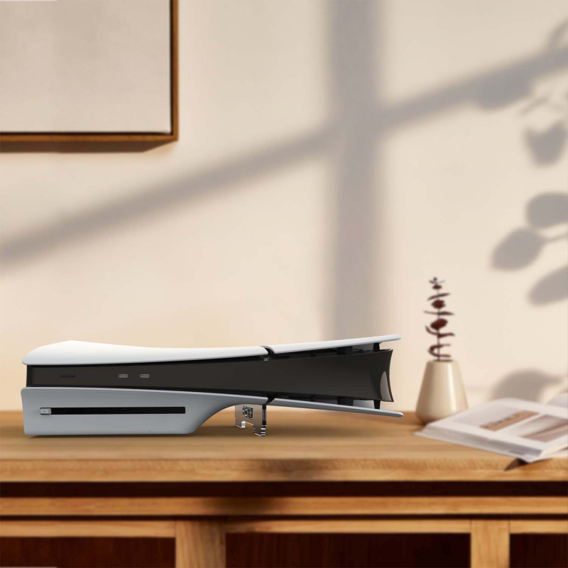 PS5 Slim horizontalni držač za pohranu - akrilna baza, model ps-002, kompatibilan s PS5 Slim