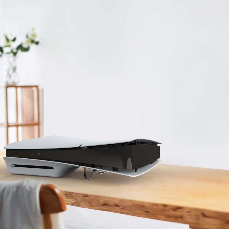 PS5 Slim horizontalni držač za pohranu - akrilna baza, model ps-002, kompatibilan s PS5 Slim