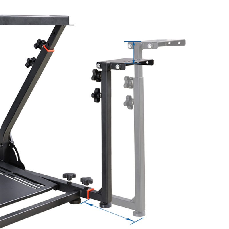 Držiak volantu pre simulátorové závodné hry — zvislý držiak radiacej páky, kompatibilný s Logitech Tumast (model ZLG006; materiál železo; hmotnosť 3 kg; vhodné pre 1 používateľa)