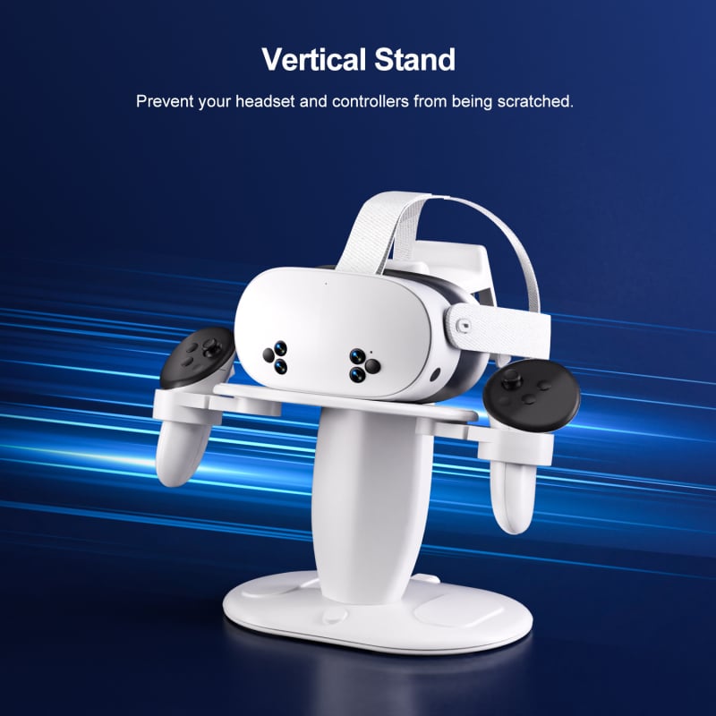 Stalak za VR naočale za stolno prikazivanje i pohranu – ABS materijal, kompatibilan s Meta Quest 2/3/3S i drugim VR uređajima, 600 g