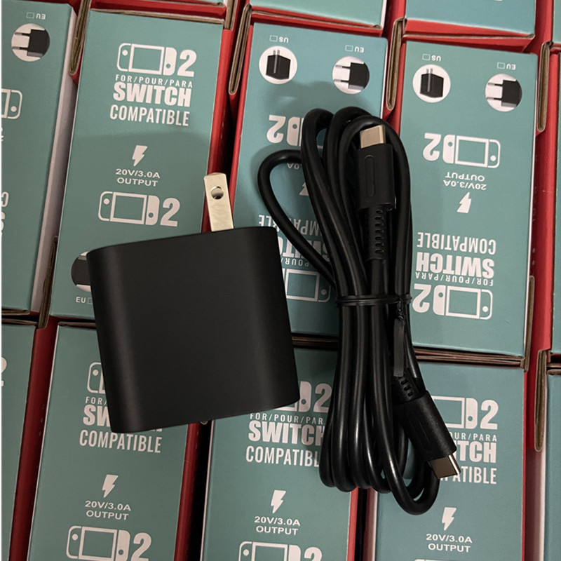 PD punjač za Switch2 60W Brzo punjenje ABS
